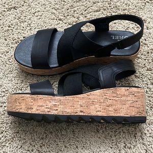 Sorel Slingback Platform wedge sandal